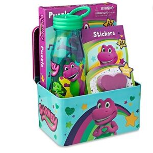 Barney Tin Box Valentines Gift Set